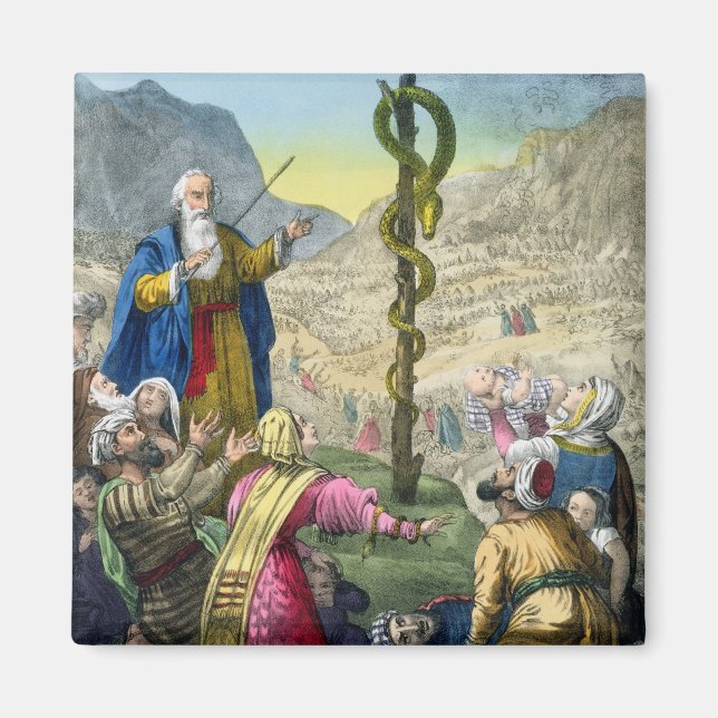 Aimant Le serpent brésilien, d'une bible imprimée par Edw (Devant)