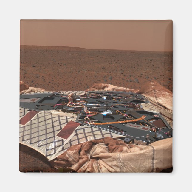 Aimant Le site d'atterrissage du rover (Devant)