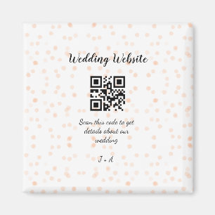 Aimant Le site web mariage scanner code QR pour les détai