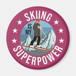 Aimant Le Ski Est Mon Superpouvoir