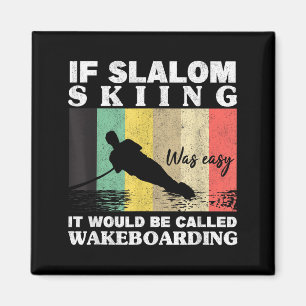 Aimant Le slalom ski était facile pour les athlètes de wa