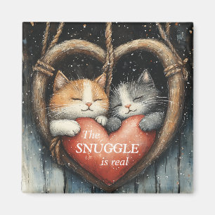 Aimant Le Snuggle est un vrai amour de chat douillet