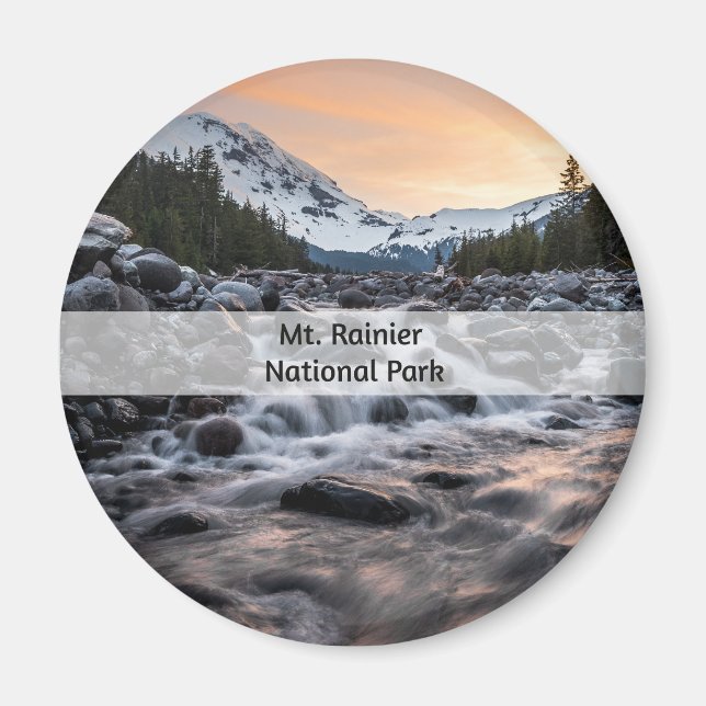 Aimant Le souvenir du parc national du Mont-Rainier (Devant)