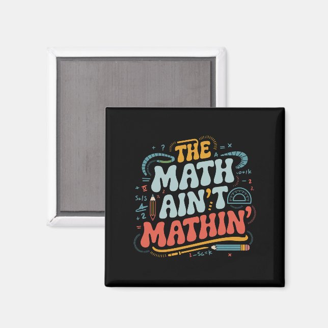 Aimant Le spectacle mathématique n'est pas mathématique M (Recto/Verso)