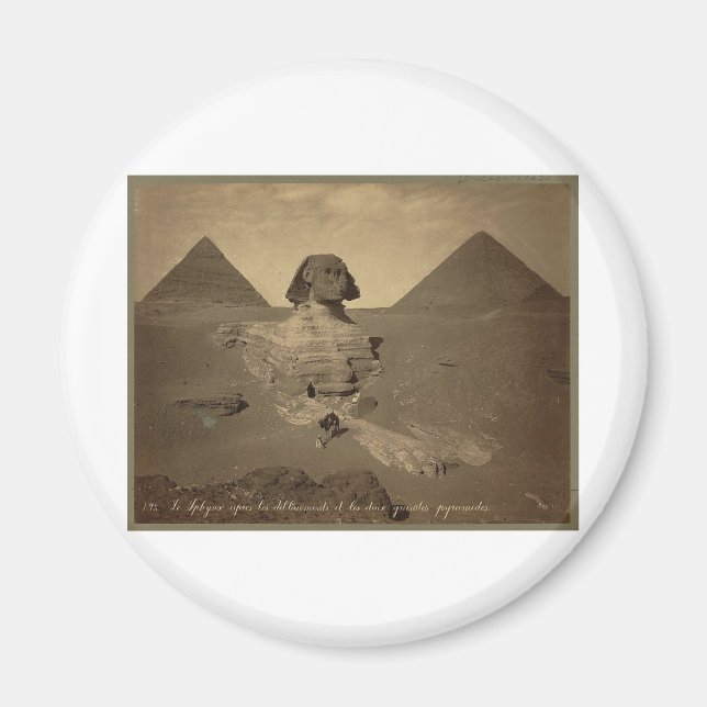 Aimant Le Sphinx et les Pyramides en Egypte vers 1867 (Devant)