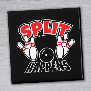 Aimant Le split arrive drôle Bowling