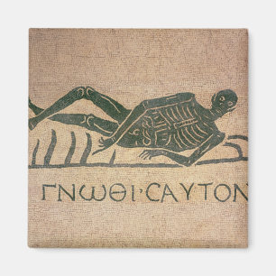 Aimant Le squelette étendu avec la légende 'savent