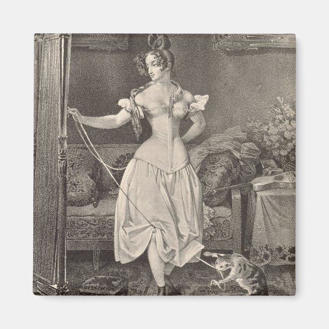 Aimant Le Stay-lace, gravé par Alfred Leon Lemercier ( (Devant)