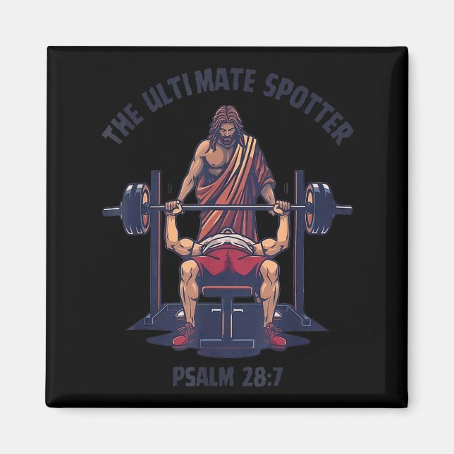 Aimant Le Stter Psaume Chrétien 28 7 Meme De Gym (Devant)