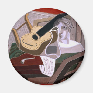 Aimant Le tableau du musicien par Juan Gris