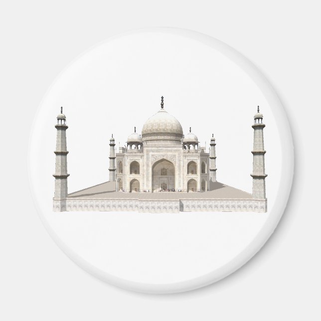 Aimant Le Taj Mahal : Modèle 3D : (Devant)
