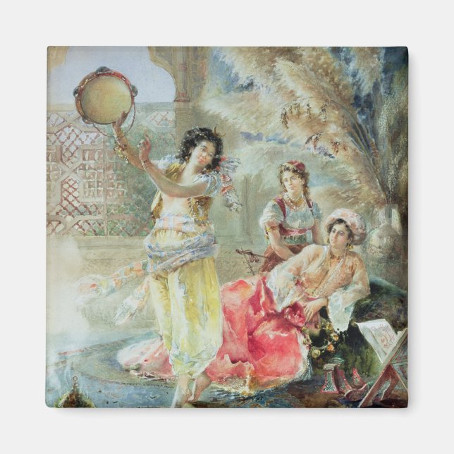 Aimant Le Tambourine (avec papier) (Devant)