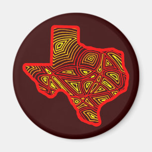 Aimant Le Texas Scribbleprints