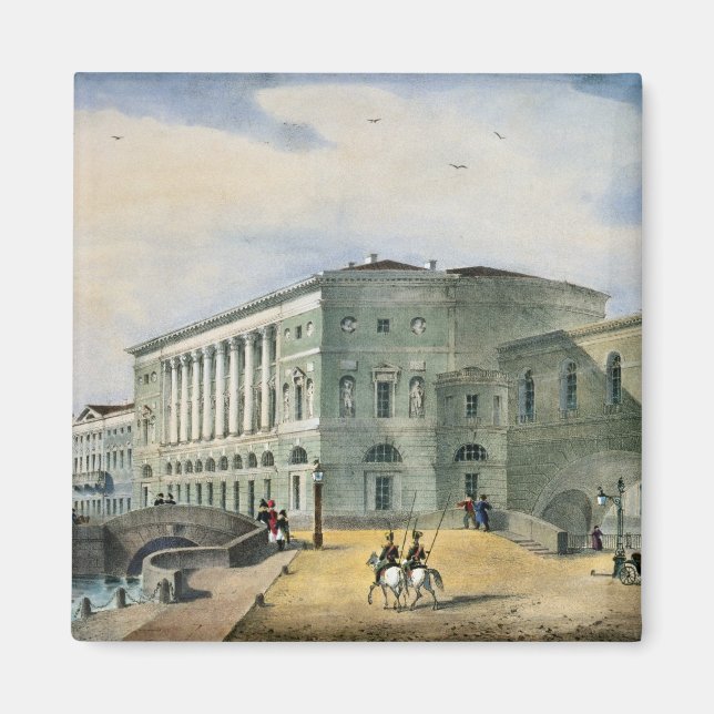 Aimant Le théâtre de l'Hermitage vu de Vassily (Devant)