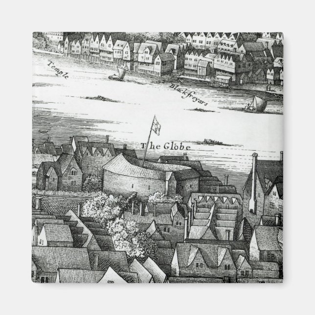 Aimant Le Théâtre du Premier Globe ou le Théâtre Rose (Devant)