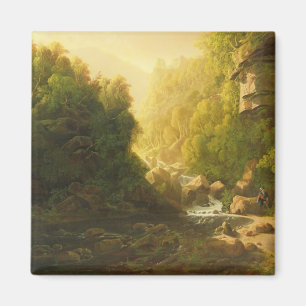 Aimant Le torrent de montagne, c.1820-30 (huile sur la