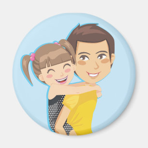 Aimant Le tour de Piggyback de papa