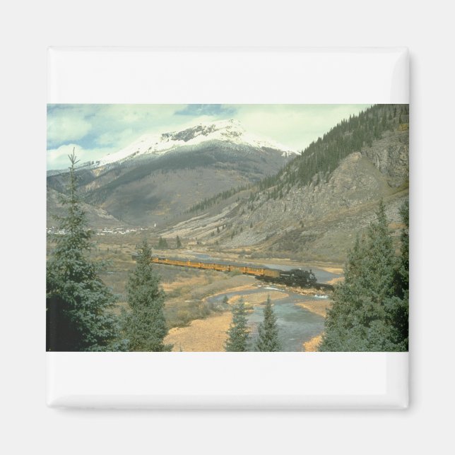 Aimant Le train traverse la rivière Animas après son dépa (Devant)