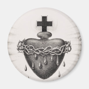 Aimant Le Très Saint Cœur de Jésus Symbole du Divin