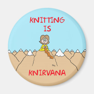 Aimant le tricot est gourou de knirvana