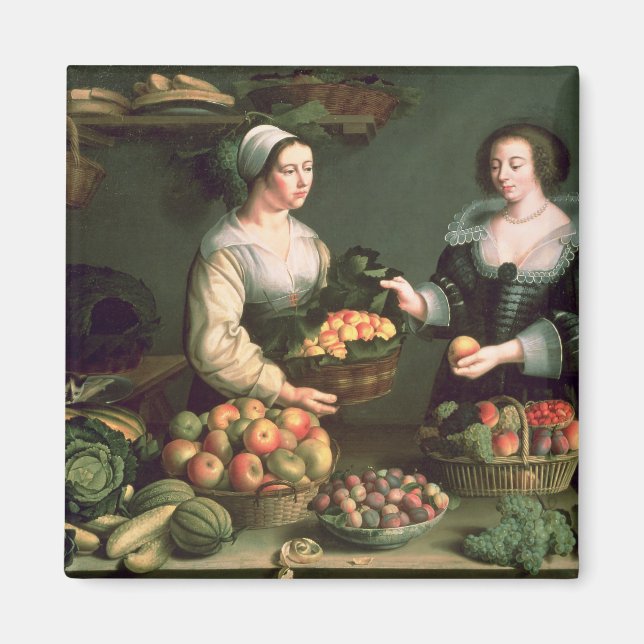 Aimant Le vendeur de fruits et légumes (Devant)