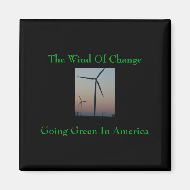 Aimant Le Vent Du Changement Va Vert T Shirt  (Devant)