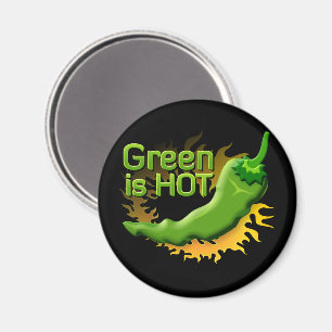 Aimant Le vert est CHAUD