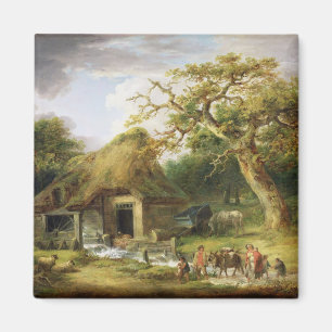 Aimant Le vieux moulin à eau, 1790 (huile sur la toile)