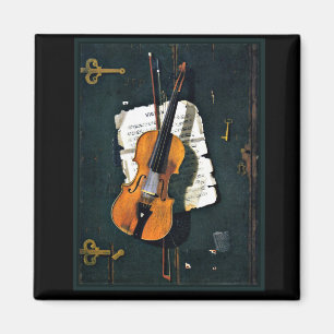 Aimant Le Vieux Violon, peinture d'art