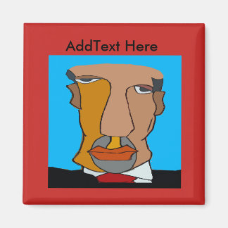 Aimant Le visage de l'homme Abstrait 7