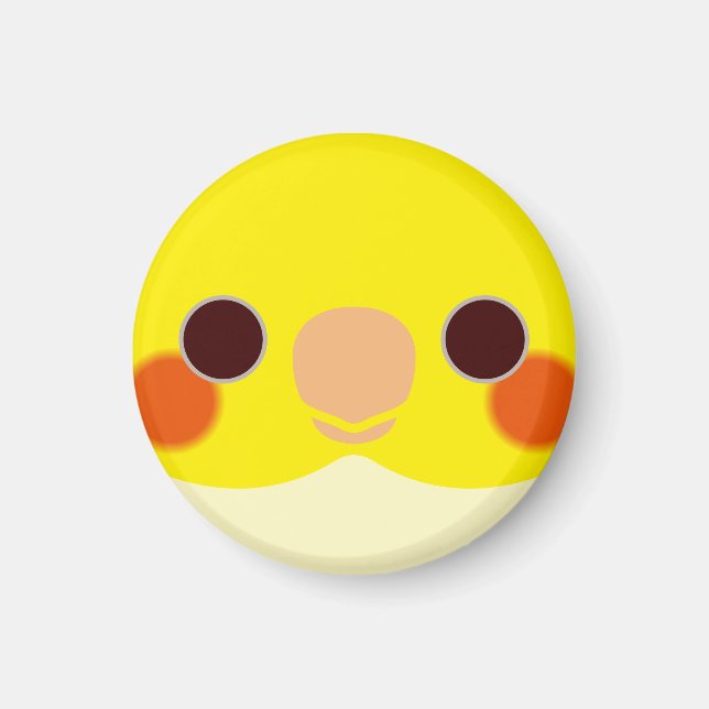 Aimant Le visage d'un cocktail de lutino (Devant)