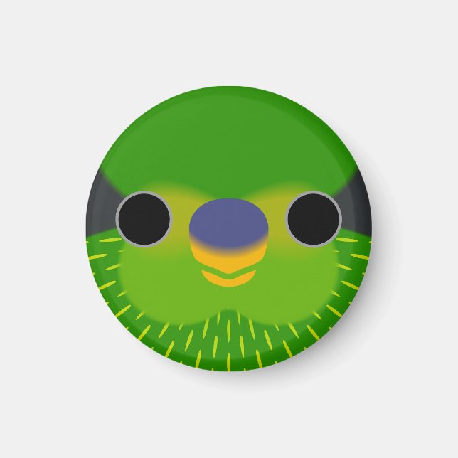 Aimant Le visage d'un lorikeet strié (Devant)