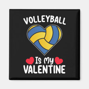 Aimant Le volley-ball est mon sport de la Saint-Valentin