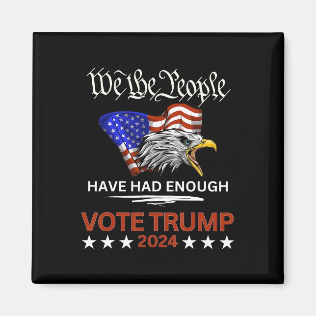 Aimant Le Vote Républicain Trump 2024 Nous, Le Peuple, Av (Devant)