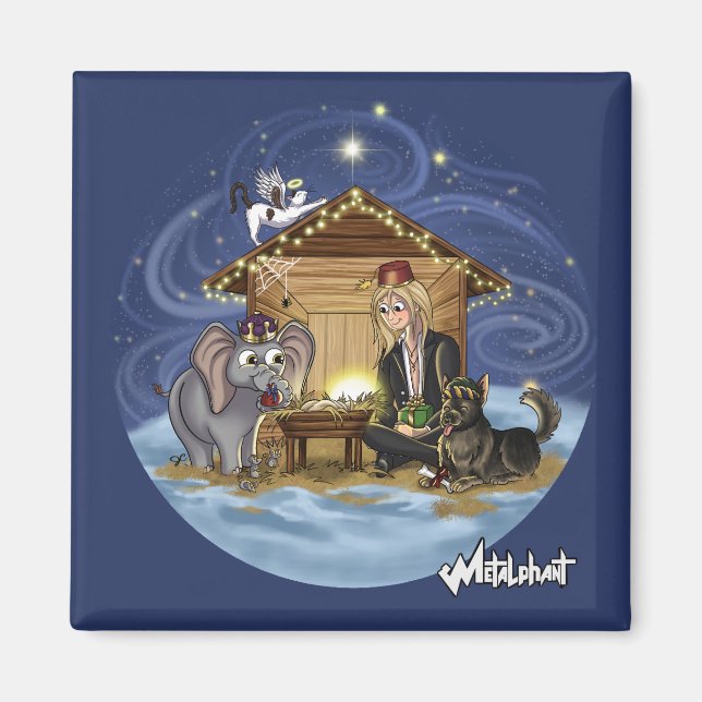 Aimant Le vrai sens de Noël de Metalphant Wilbur (Devant)