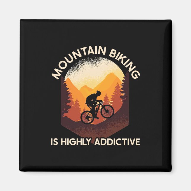 Aimant Le VTT Est Très Addictif (Devant)