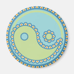 Aimant Le yoga parlent le bébé : Paisley Yin-Yang