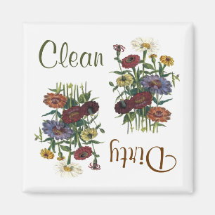 Aimant Le Zinnia fleurit l'aimant de lave-vaisselle