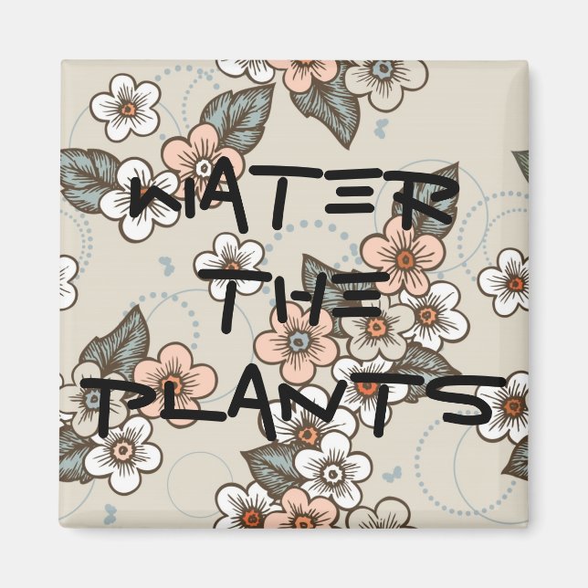 Aimant L'Eau Rappelle Les Plantes (Devant)