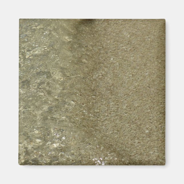 Aimant L'eau sur la plage II Photographie Abstraite de la (Devant)