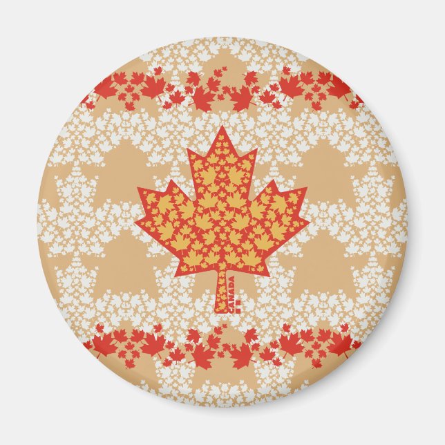 AIMANT LEAVES ON LEAVES (CANADA FLAG) BY MASANSER (Devant)