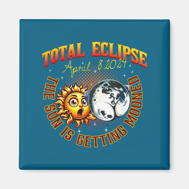 Aimant L'Éclipse Totale de Soleil Obtient Lune (Devant)