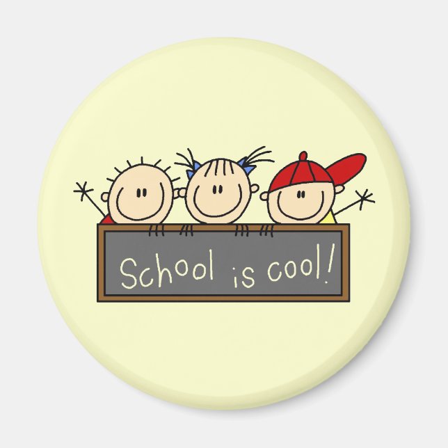 Aimant L'école c'est cool (Devant)