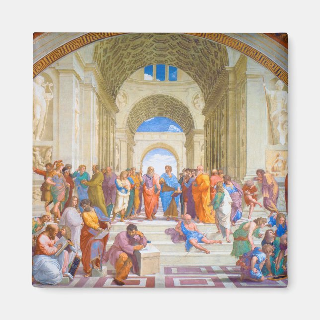 Aimant L'école d'Athènes, Raphael (Devant)
