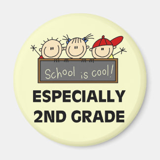 Aimant L'école de 2e année est des T-shirts et cadeaux Co