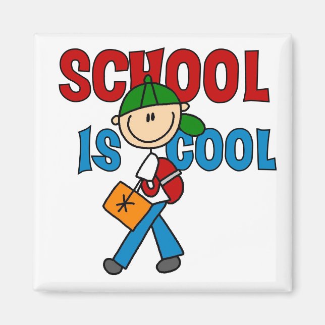 Aimant L'école de garçons est Cool (Devant)
