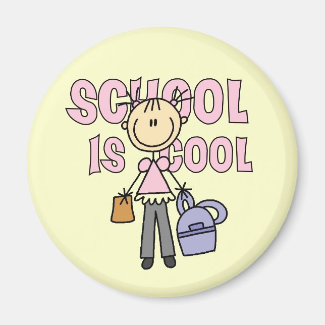 Aimant L'école des filles c'est cool (Devant)