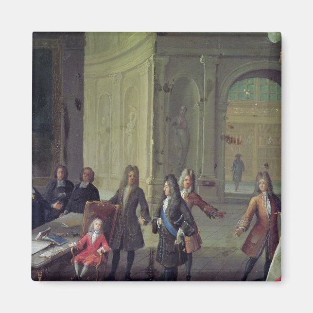 Aimant Leçon donnée au jeune Louis XV (Devant)