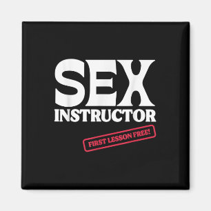 Aimant Leçon première gratuite pour l'instructrice ! Ente