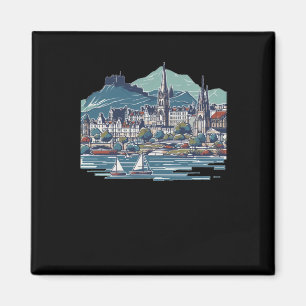 Aimant L'Ecosse en 3d Sketch Isle Of Skye